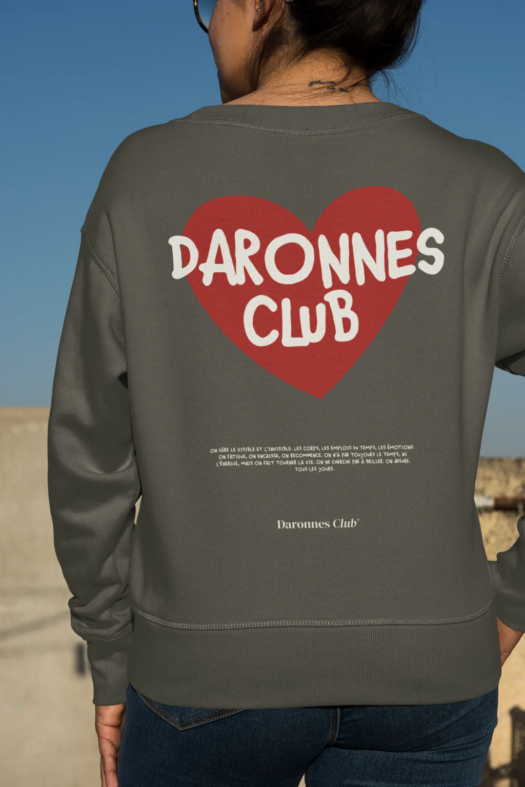 Sweat femme - Daronnes Club - Coeur Rouge